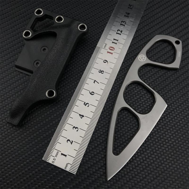 Boker Plus Fixed Blade Knife 2.95" 440C Satin Blade, Steel Handles