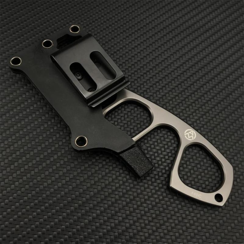 Boker Plus Fixed Blade Knife 2.95" 440C Satin Blade, Steel Handles