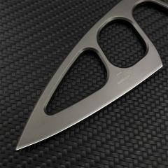 Boker Plus Fixed Blade Knife 2.95" 440C Satin Blade, Steel Handles