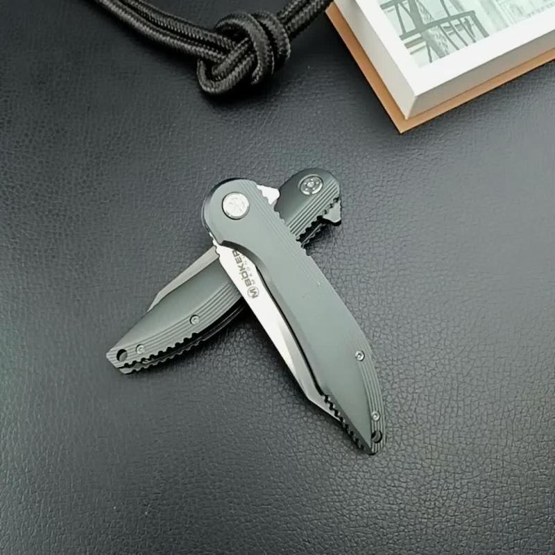 Boker MAGUNM Flipper Folding Knife 3.35" D2 Satin Blade, Aluminum Alloy Handles