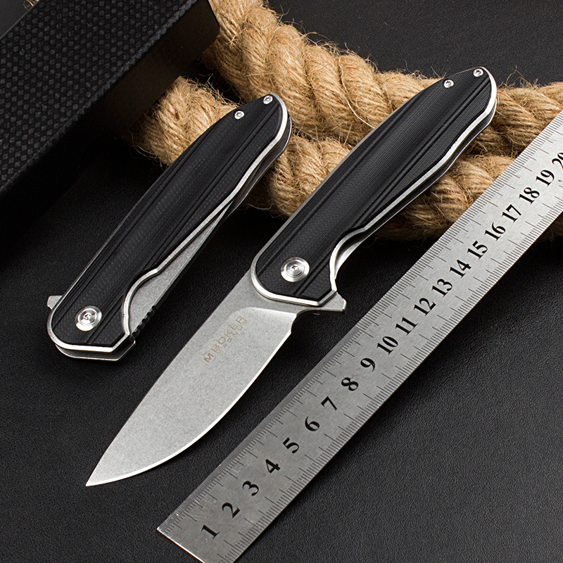Boker MAGUNM Flipper Folding Knife 3.54" 440A Satin Blade, G10 Handles