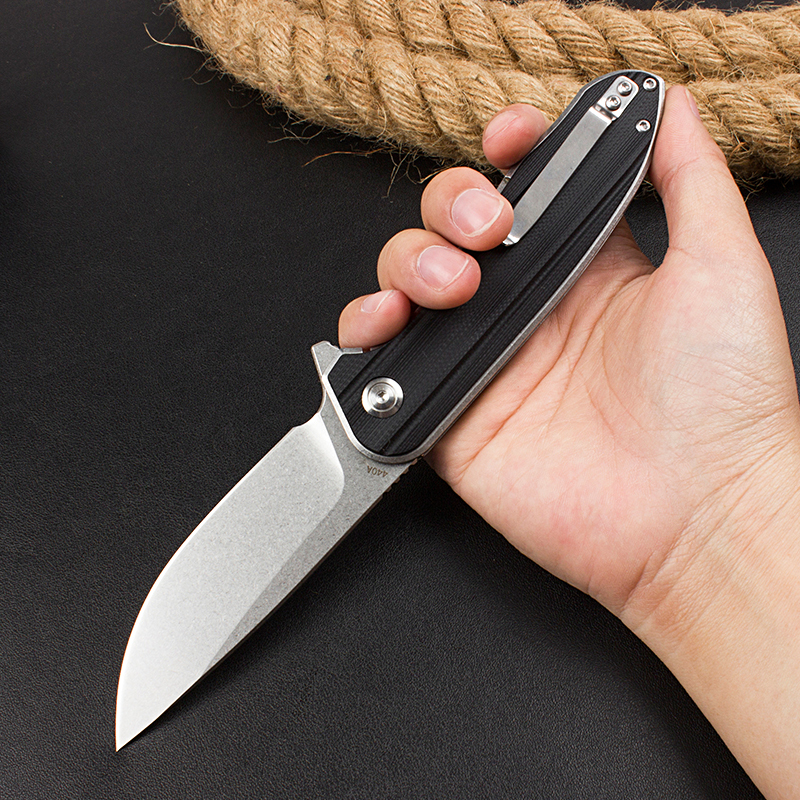 Boker MAGUNM Flipper Folding Knife 3.54" 440A Satin Blade, G10 Handles