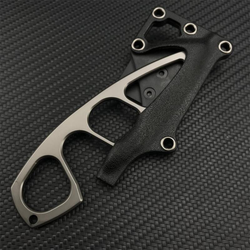 Boker Plus Fixed Blade Knife 2.95" 440C Satin Blade, Steel Handles