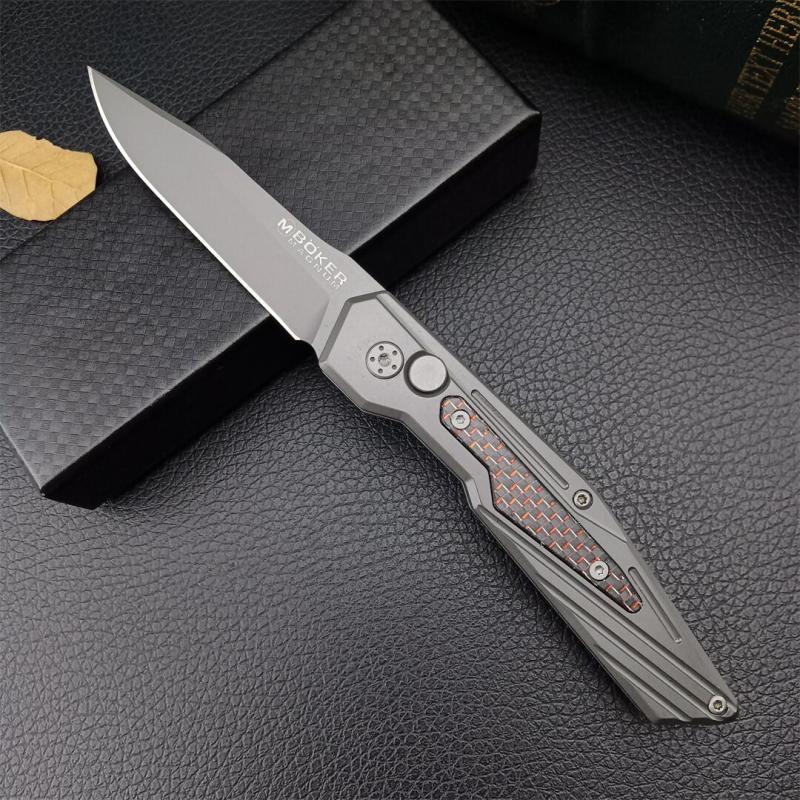 Boker MAGUNM AUTO Folding Knife 3.15" 440A Blade, 420+Carbon Fiber Handles