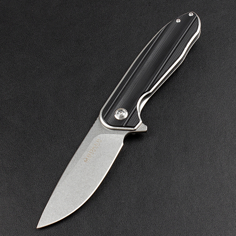 Boker MAGUNM Flipper Folding Knife 3.54" 440A Satin Blade, G10 Handles