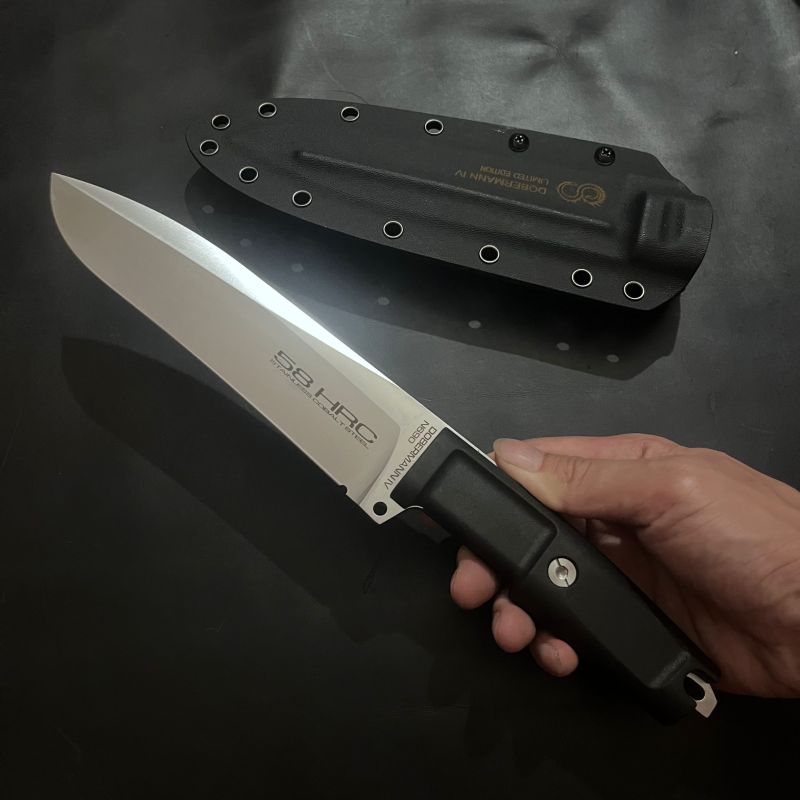 Extrema Ratio Dobermann IV Tactical 6.69" A8 Black Blade, Forprene Handles