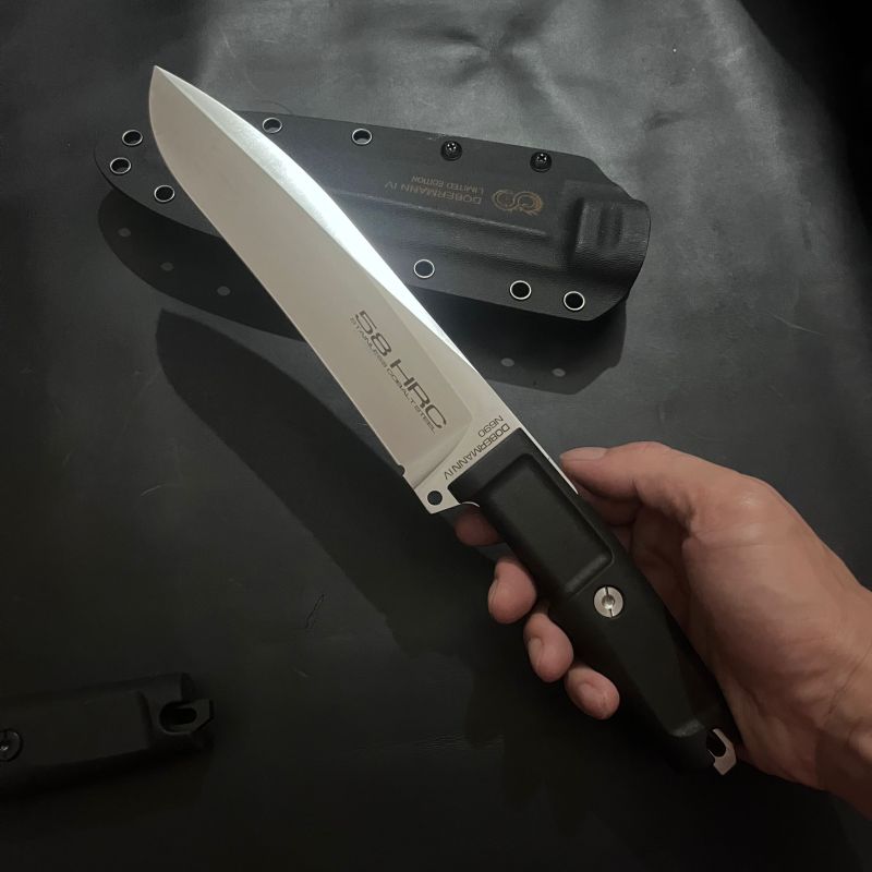 Extrema Ratio Dobermann IV Tactical 6.69" A8 Black Blade, Forprene Handles