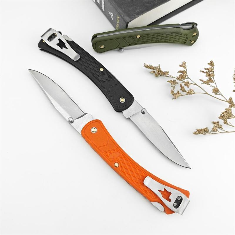 Buck 110 Slim Folding Hunter LT 3.15" 440c Plain Blade, Nylon Fiber Handles