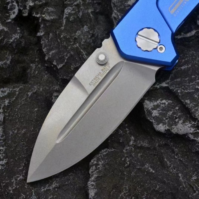 Extrema Ratio Rock FRAME Folding Knife 2.95" D2 Drop Combo Blade, T6-Aluminum Alloy Handles