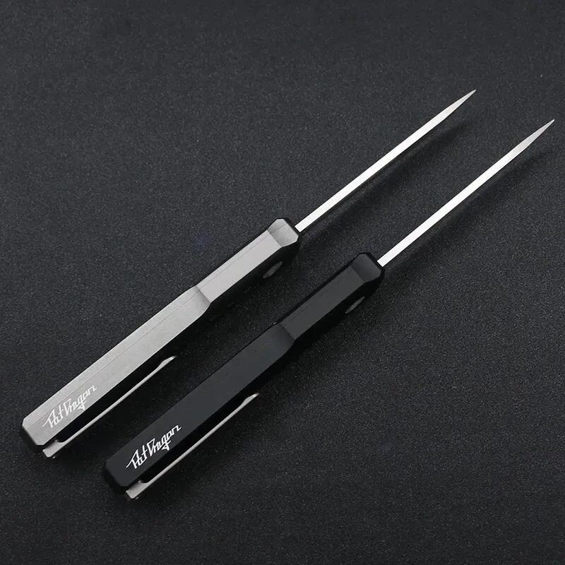 Slenderman SLM Knives Combat OTF Knife 3.34" CPM-D2 Satin Blade, T6-Aviation Aluminum Handles