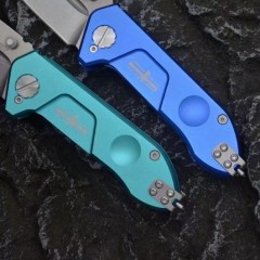 Extrema Ratio Rock FRAME Folding Knife 2.95" D2 Drop Combo Blade, T6-Aluminum Alloy Handles