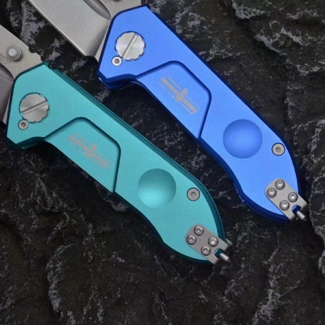 Extrema Ratio Rock FRAME Folding Knife 2.95" D2 Drop Combo Blade, T6-Aluminum Alloy Handles