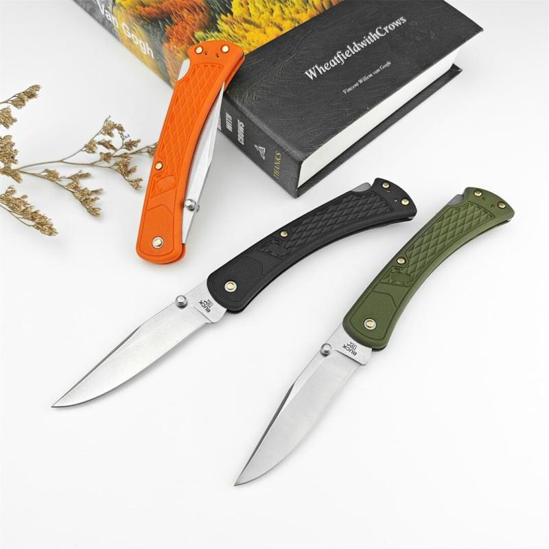 Buck 110 Slim Folding Hunter LT 3.15" 440c Plain Blade, Nylon Fiber Handles