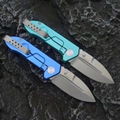 Extrema Ratio Rock FRAME Folding Knife 2.95" D2 Drop Combo Blade, T6-Aluminum Alloy Handles