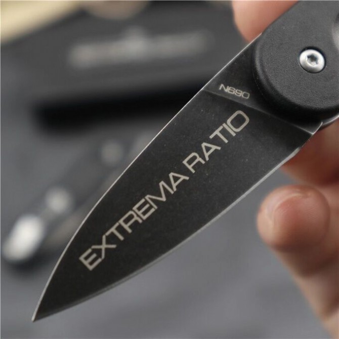Extrema Ratio Mini 992 Folding Knife 2.2" N690 Drop Combo Blade, FRN Handles