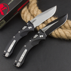 Microtech Amphibian 3Models RAM-LOK Manual Folding Knife 3.62" M390MK Plain Blade, G10 Handles