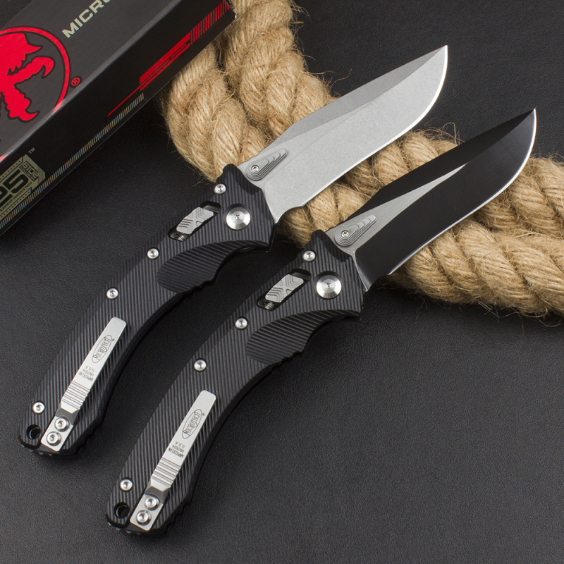 Microtech Amphibian 3Models RAM-LOK Manual Folding Knife 3.62" M390MK Plain Blade, G10 Handles