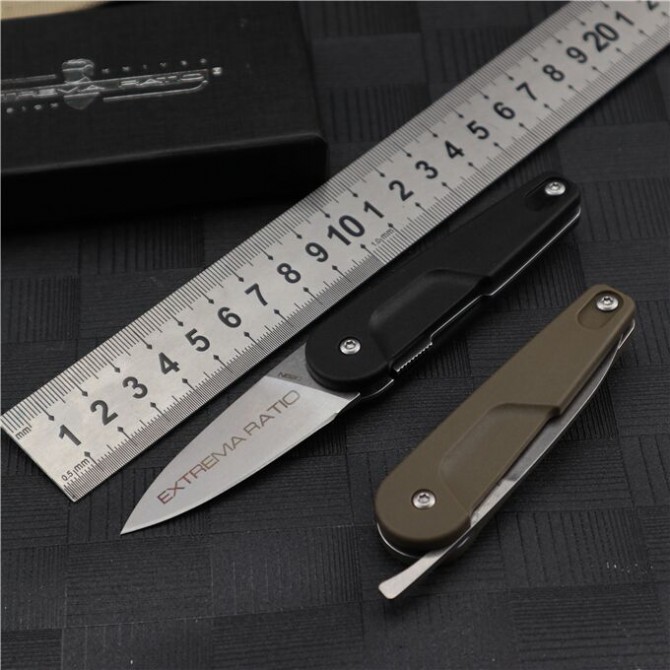 Extrema Ratio Mini 992 Folding Knife 2.2" N690 Drop Combo Blade, FRN Handles