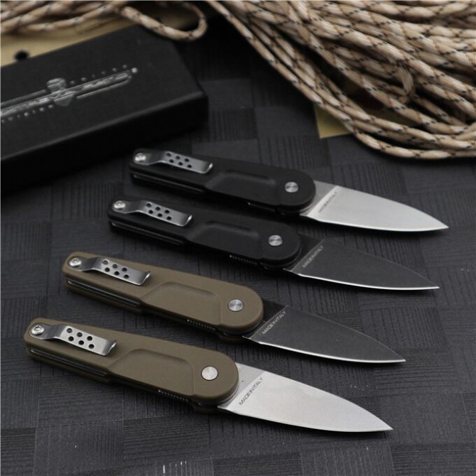 Extrema Ratio Mini 992 Folding Knife 2.2" N690 Drop Combo Blade, FRN Handles