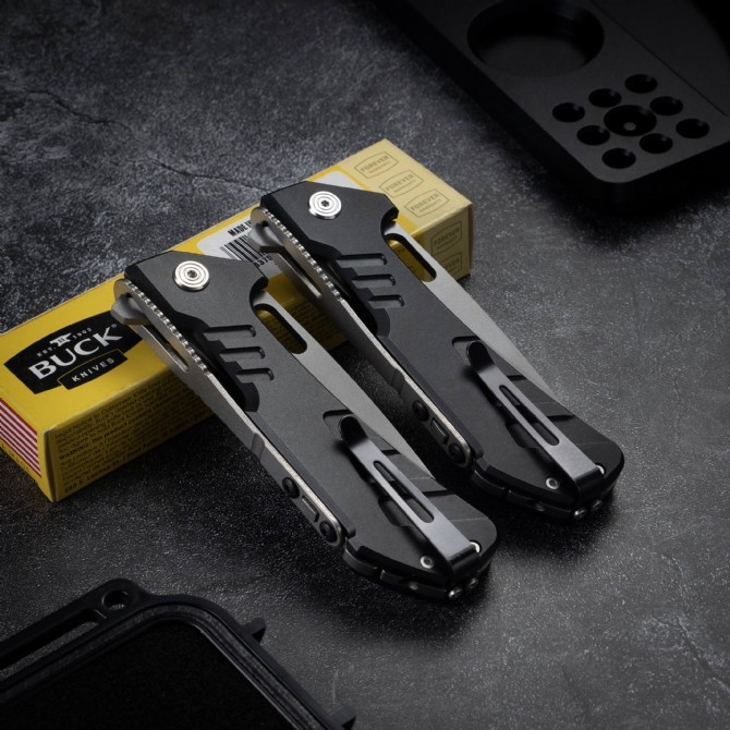 BK 830BKSSLS Folding Knife 9Cr13mov Blade Hunter,Aluminum Handle