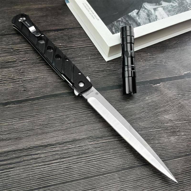 Cold Steel 26SXP Ti-Lite Flipper Knife 5.59" 440c Plain Satin Blade, Zy-Ex Handles, Liner Lock