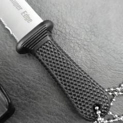 Cold Steel 42SS Super Edge Neck Knife 2" 440c Serrated Blade, Kray-Ex Handle