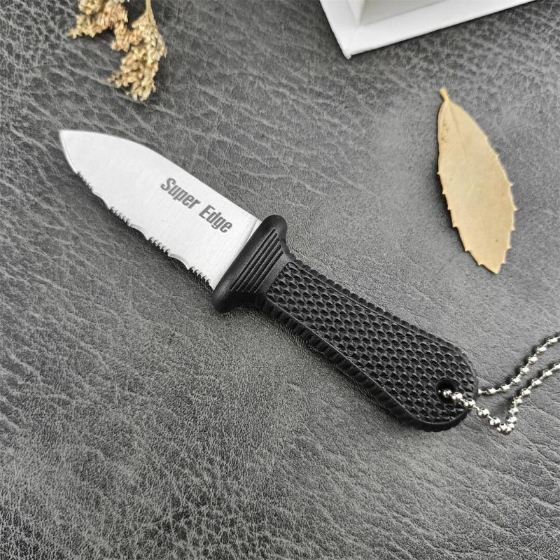Cold Steel 42SS Super Edge Neck Knife 2" 440c Serrated Blade, Kray-Ex Handle