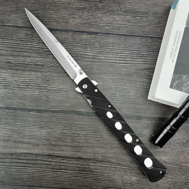 Cold Steel 26SXP Ti-Lite Flipper Knife 5.59" 440c Plain Satin Blade, Zy-Ex Handles, Liner Lock
