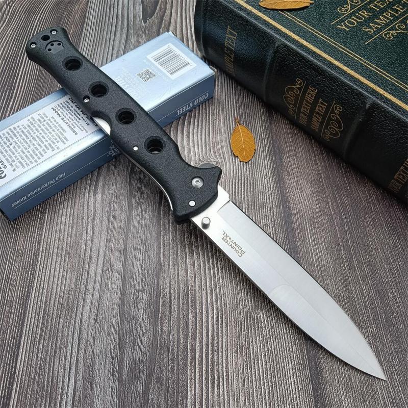 Cold Steel 10ACXC Counter Point 2 Folding Knife 5.59" AUS-8A Satin Blade, Griv-Ex Handles, Lockback