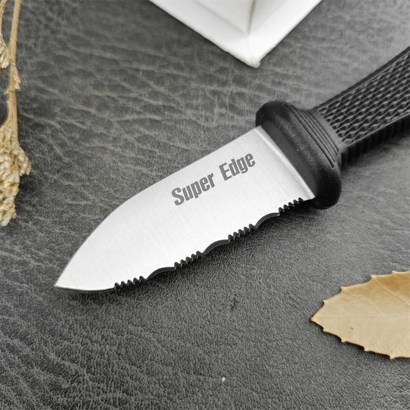 Cold Steel 42SS Super Edge Neck Knife 2" 440c Serrated Blade, Kray-Ex Handle