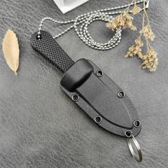 Cold Steel 42SS Super Edge Neck Knife 2" 440c Serrated Blade, Kray-Ex Handle