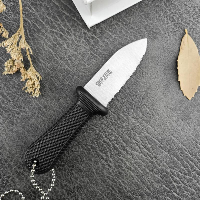 Cold Steel 42SS Super Edge Neck Knife 2" 440c Serrated Blade, Kray-Ex Handle