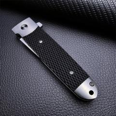 Cold Steel 26T Oyabun Flipper Knife 3.54" S35V Tanto Blade, Gray Griv-Ex Handles with Black Kray-Ex Scales