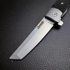Cold Steel 26T Oyabun Flipper Knife 3.54" S35V Tanto Blade, Gray Griv-Ex Handles with Black Kray-Ex Scales