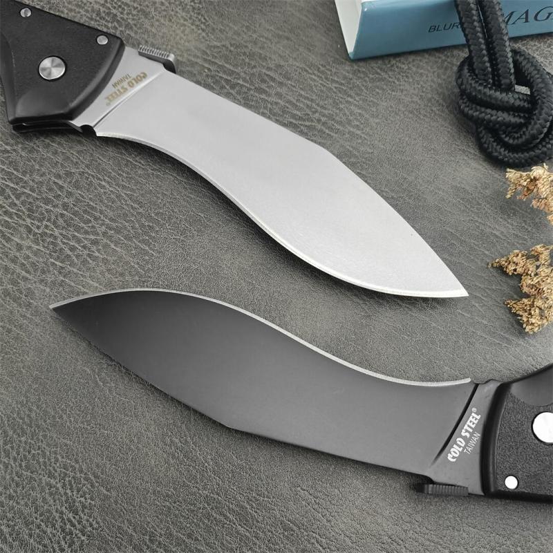 Cold Steel 62JL Rajah II Folding Knife 5.75" AUS-10A Stonewashed Blade, Griv-Ex Handles, Lockback