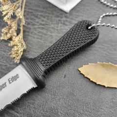 Cold Steel 42SS Super Edge Neck Knife 2" 440c Serrated Blade, Kray-Ex Handle