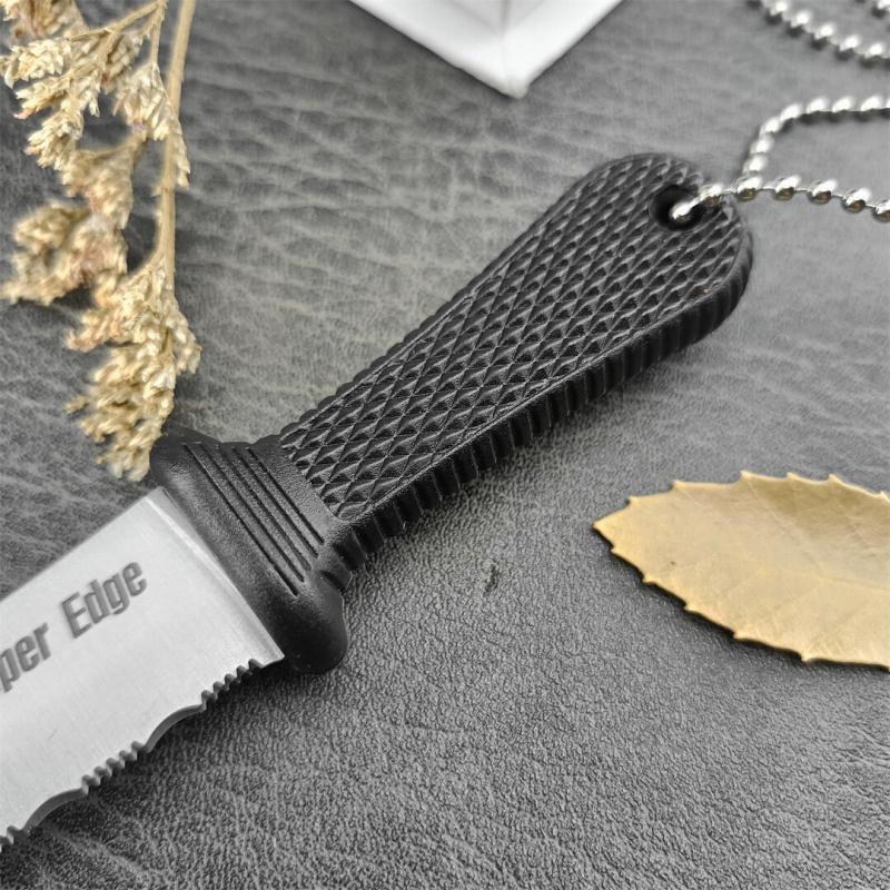 Cold Steel 42SS Super Edge Neck Knife 2" 440c Serrated Blade, Kray-Ex Handle