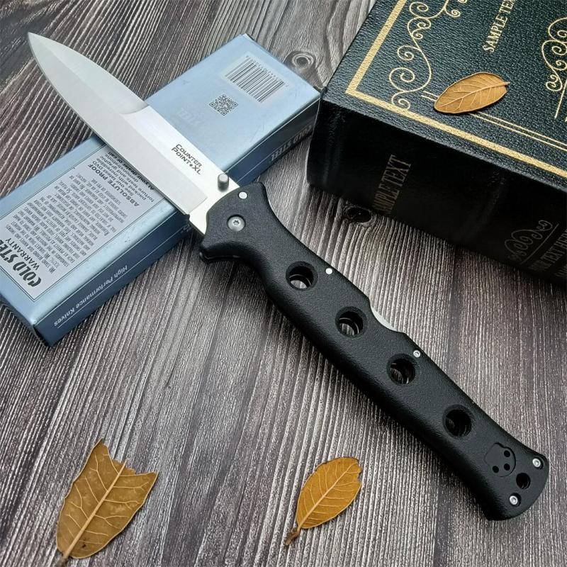 Cold Steel 10ACXC Counter Point 2 Folding Knife 5.59" AUS-8A Satin Blade, Griv-Ex Handles, Lockback
