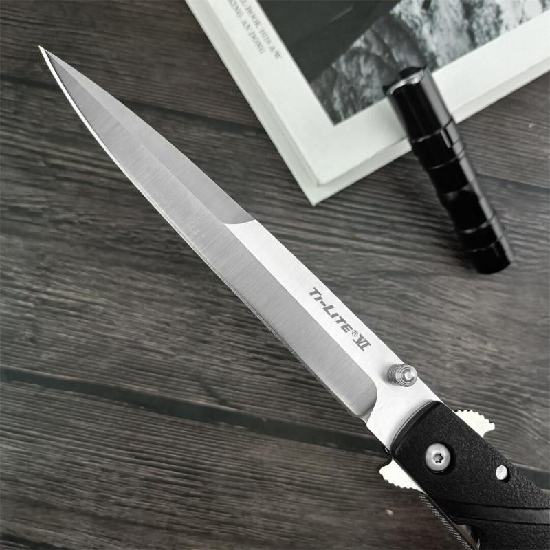 Cold Steel 26SXP Ti-Lite Flipper Knife 5.59" 440c Plain Satin Blade, Zy-Ex Handles, Liner Lock