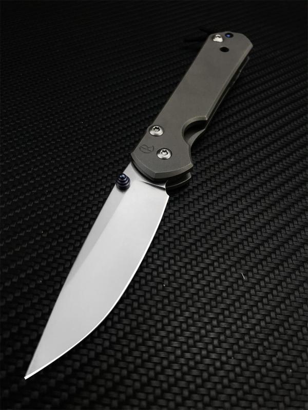 Chris Reeve Small Sebenza Folding Knife 2.76" D2 Blade, Titanium Handles, Frame Lock