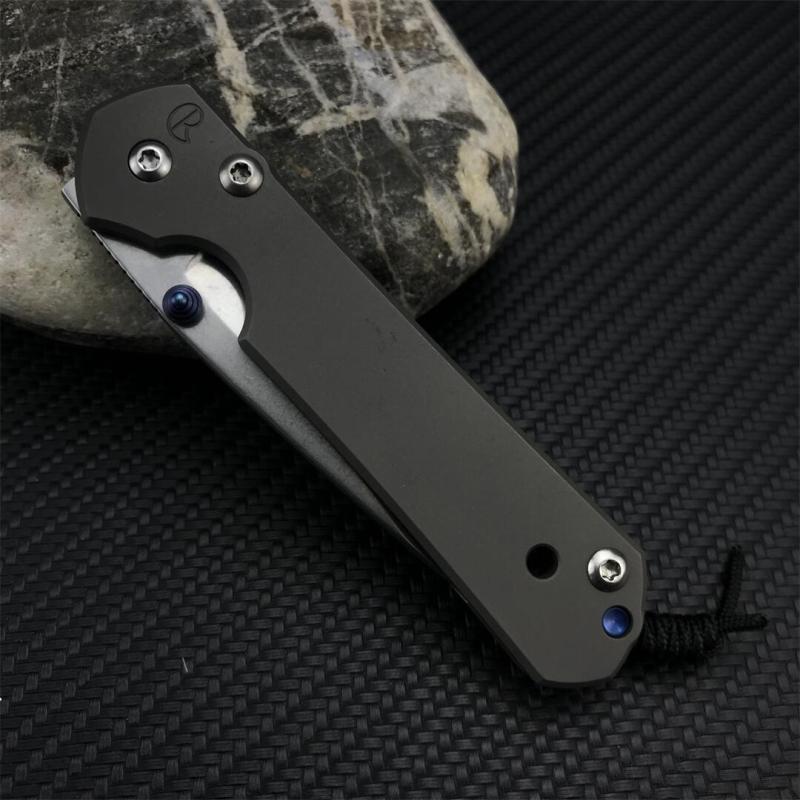 Chris Reeve Small Sebenza Folding Knife 2.76" D2 Blade, Titanium Handles, Frame Lock