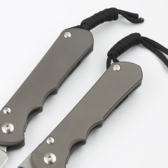 Chris Reeve Small Sebenza 25TH Folding Knife 3.54" S35VN Stonewash Blade, Titanium Handles, Frame Lock