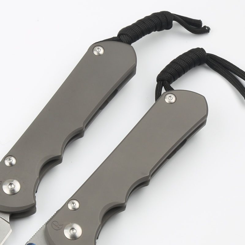 Chris Reeve Small Sebenza 25TH Folding Knife 3.54" S35VN Stonewash Blade, Titanium Handles, Frame Lock