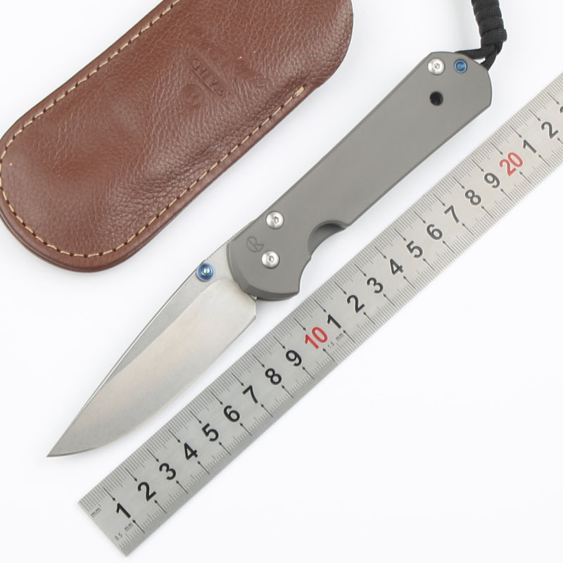 Chris Reeve Small Sebenza 12TH Folding Knife 3.54" D2 Blade, Titanium Handles, Frame Lock