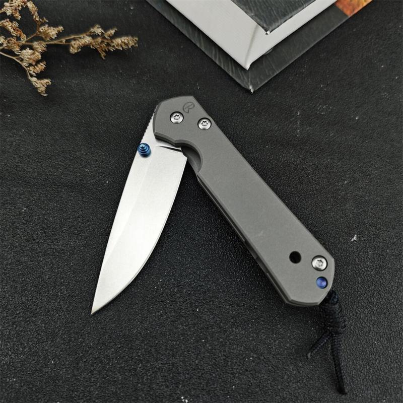 Chris Reeve Small Sebenza Folding Knife 2.76" D2 Blade, Titanium Handles, Frame Lock