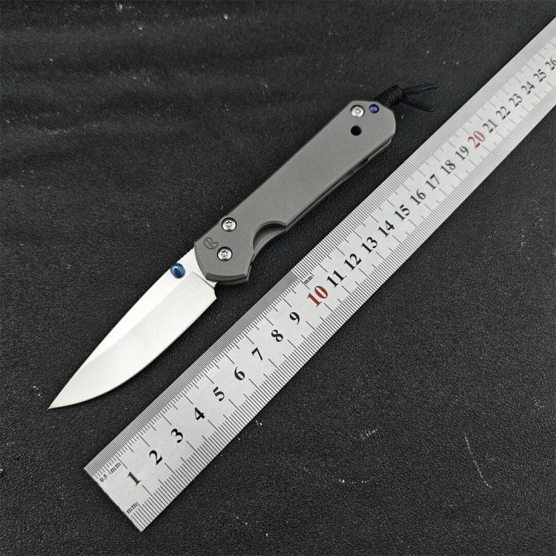 Chris Reeve Small Sebenza Folding Knife 2.76" D2 Blade, Titanium Handles, Frame Lock