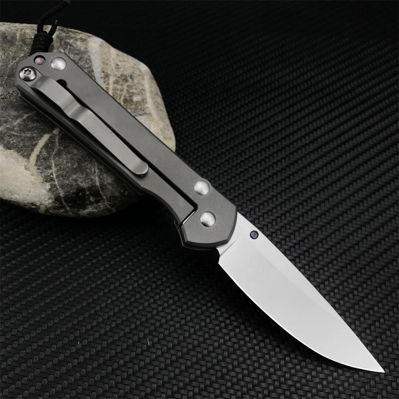 Chris Reeve Small Sebenza Folding Knife 2.76" D2 Blade, Titanium Handles, Frame Lock