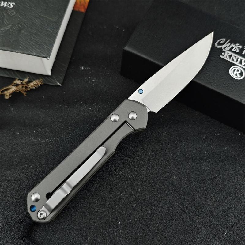Chris Reeve Small Sebenza Folding Knife 2.76" D2 Blade, Titanium Handles, Frame Lock