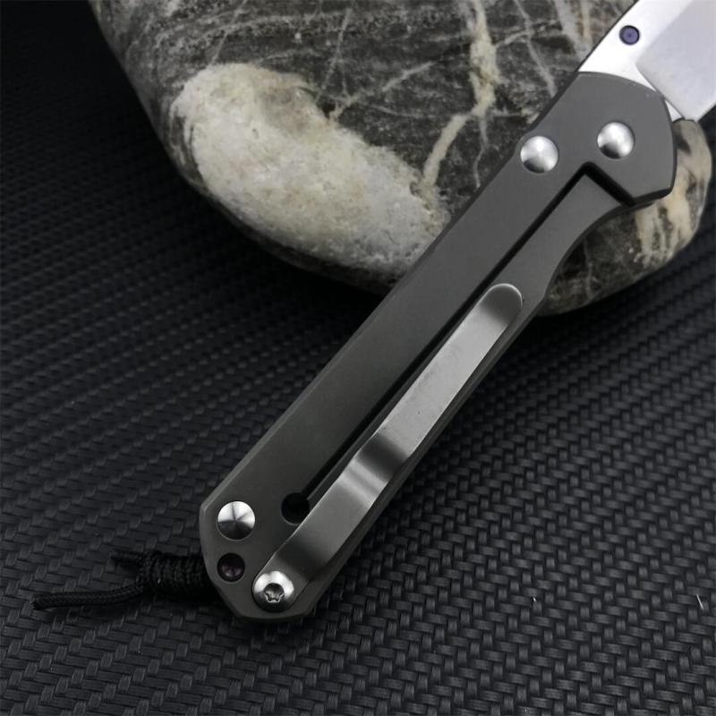 Chris Reeve Small Sebenza Folding Knife 2.76" D2 Blade, Titanium Handles, Frame Lock