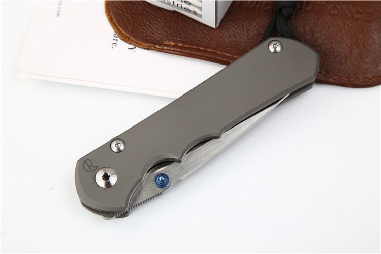 Chris Reeve Small Sebenza 25TH Folding Knife 3.54" S35VN Blade, Titanium Handles, Frame Lock